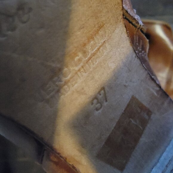 NEW Free People Dakota Tall Boots Womens 7 Brown Distressed Leather Knee High - Picture 11 of 14